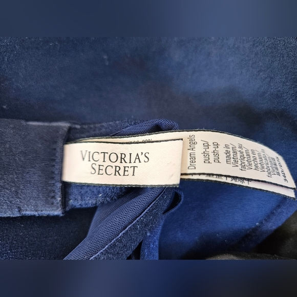 Dream Angels Silver Navy Blue Push-Up Underwire Bra - Picture 9 of 12